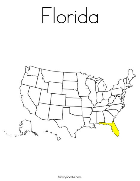 Florida coloring page