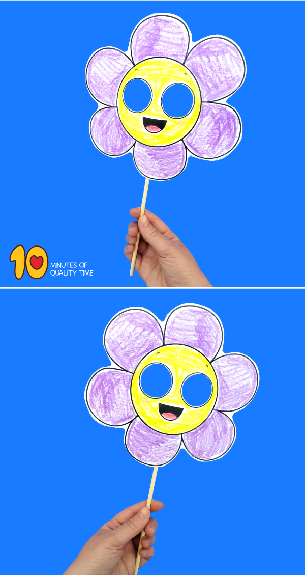 Flower paper mask paper flowers ladybug coloring page paper mask