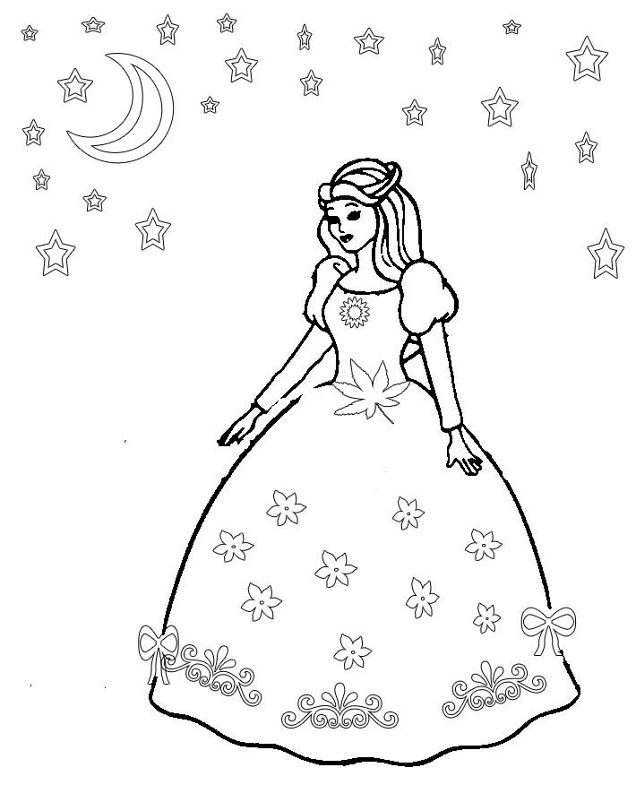 Princess dresses free to print and color barbie coloring pages coloring pages baby coloring pages