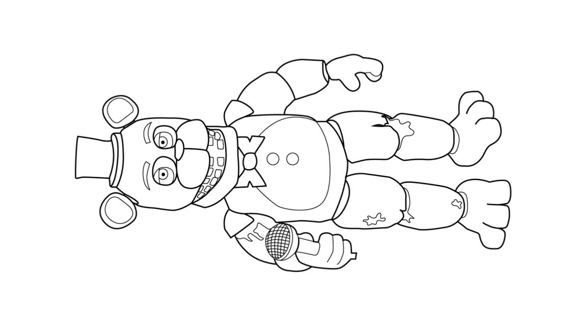 Fnaf coloring page by angeladesalvatore on