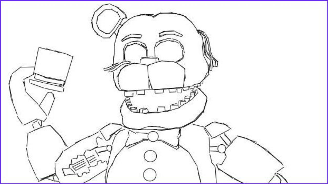 Fnaf coloring page by angeladesalvatore on