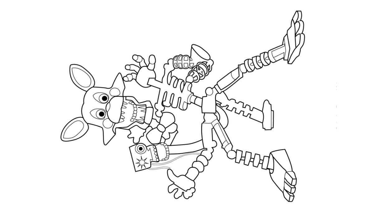 Fnaf coloring page by angeladesalvatore on
