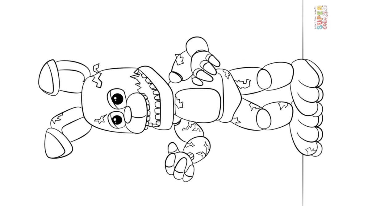 Fnaf coloring page by angeladesalvatore on