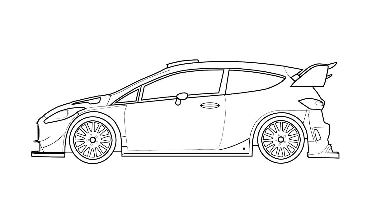 Sketch ford fiesta wrc by rajzonrz on