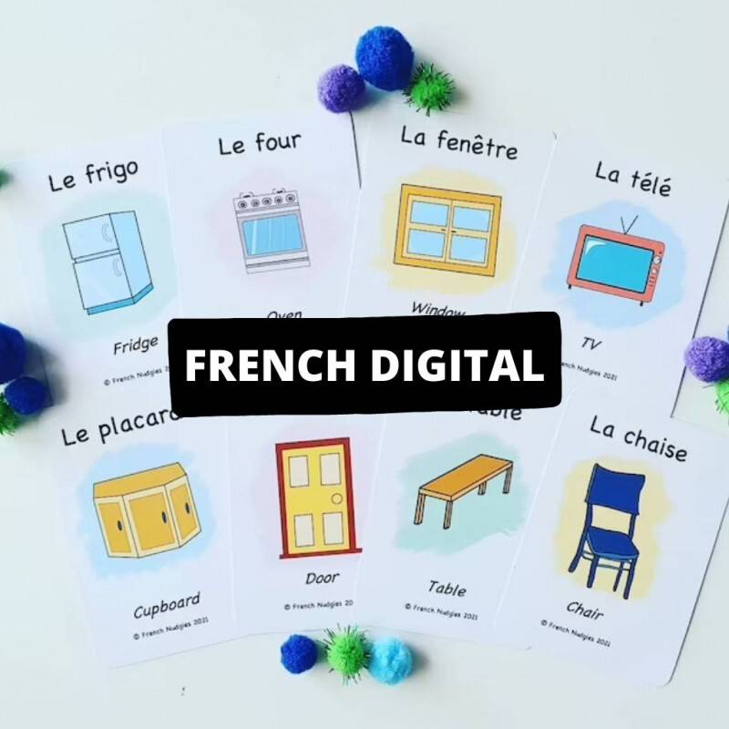 French printable flashcards