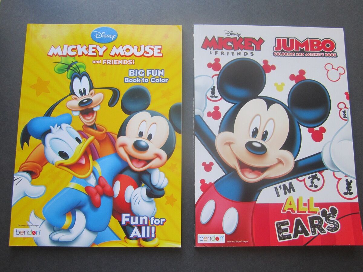Disney mickey mouse friends big jumbo coloring bks all ears fun for all