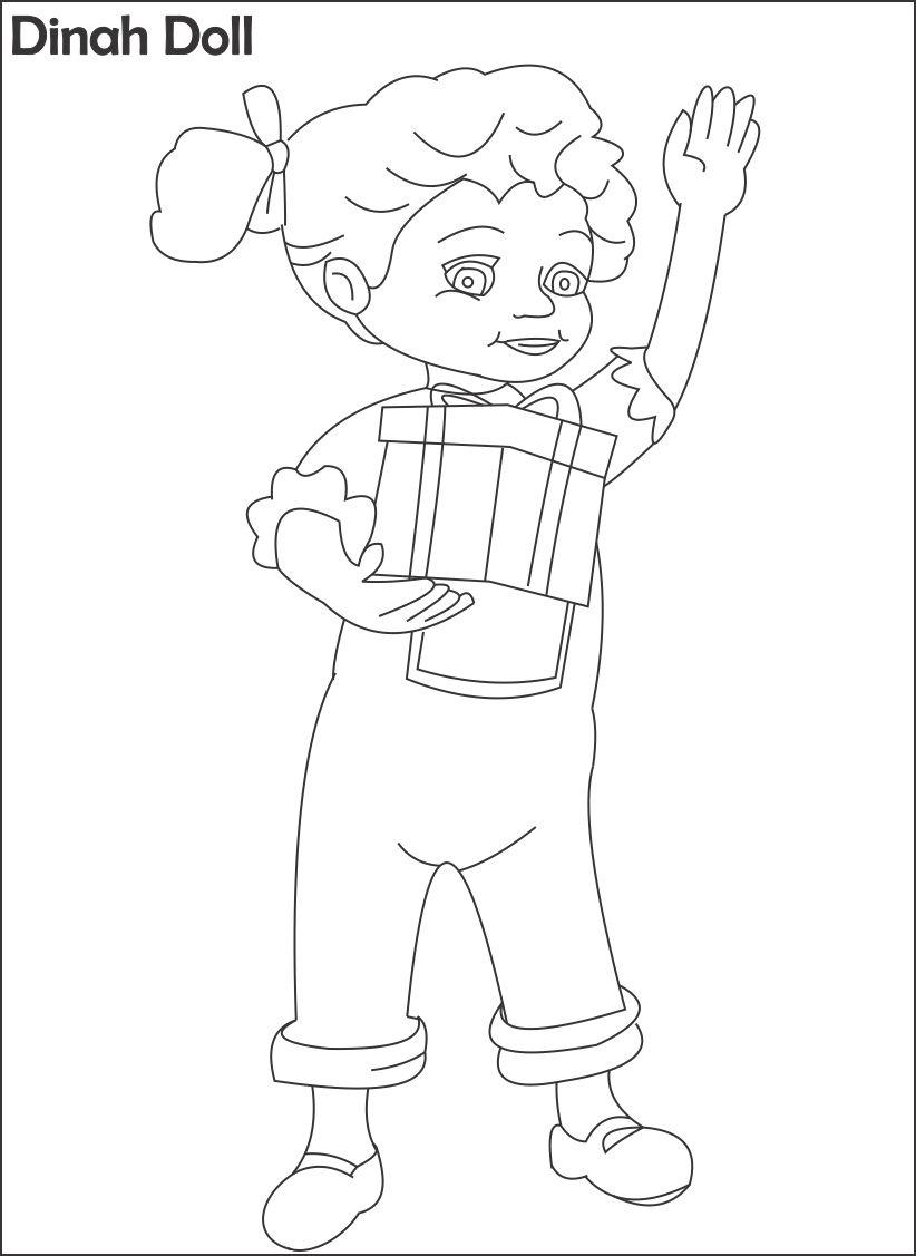 Noddy printable coloring page for kids