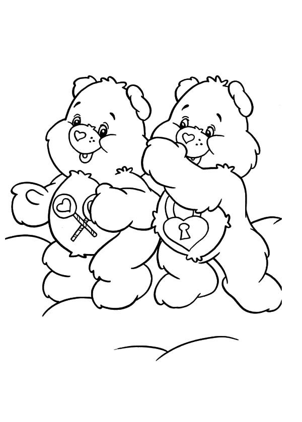 Care bears whispering in friend ear coloring pages best place to color bear coloring pages coloring books cute coloring pages