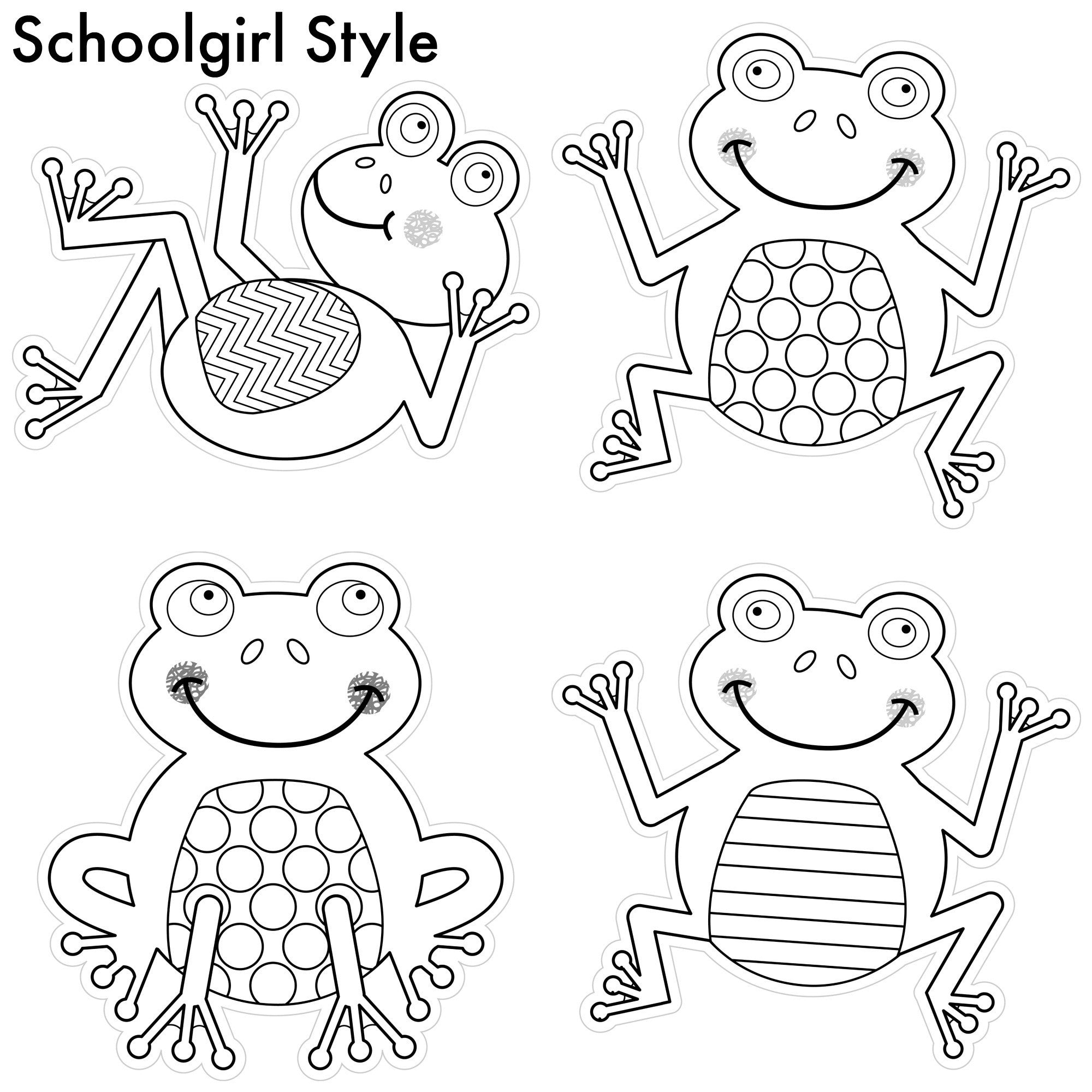 Frog cut outs color my classroom schoolgirl style
