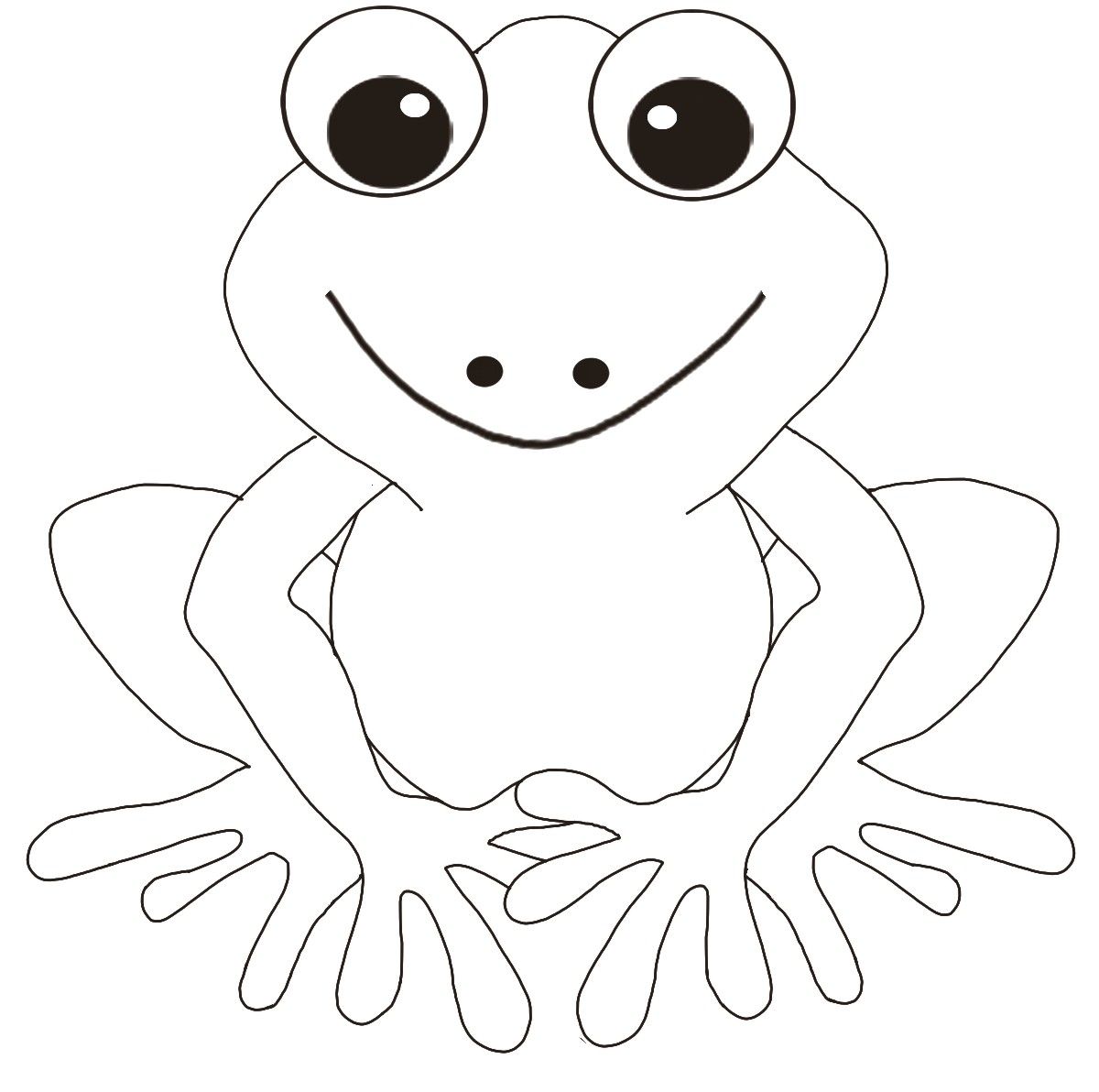 Frog color pages frog coloring pages frog template coloring pages for kids