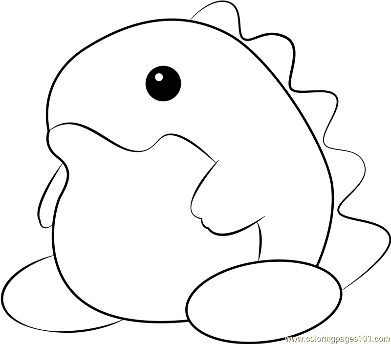 Ice dragon coloring page for kids