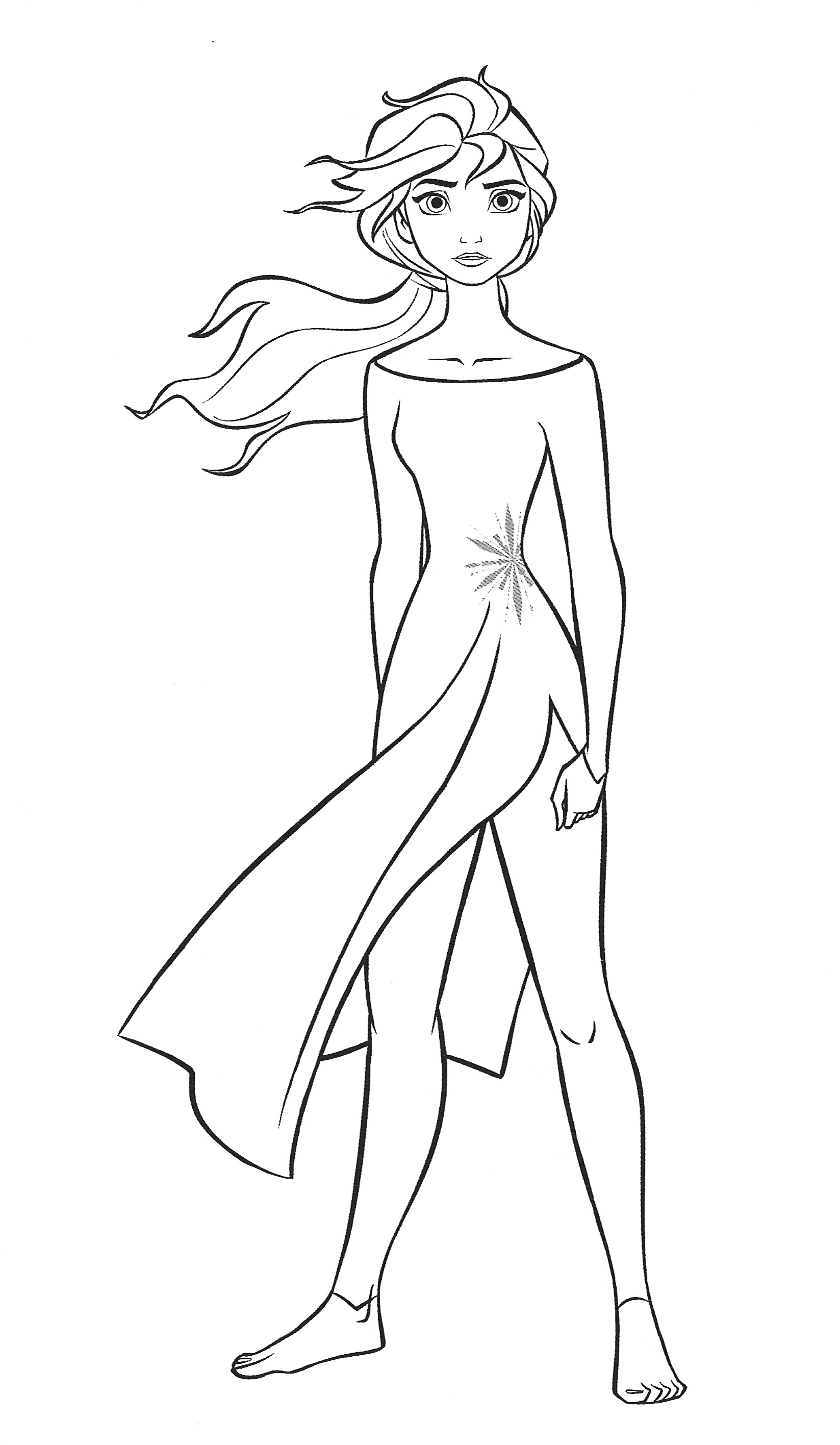 New frozen coloring pages with elsa