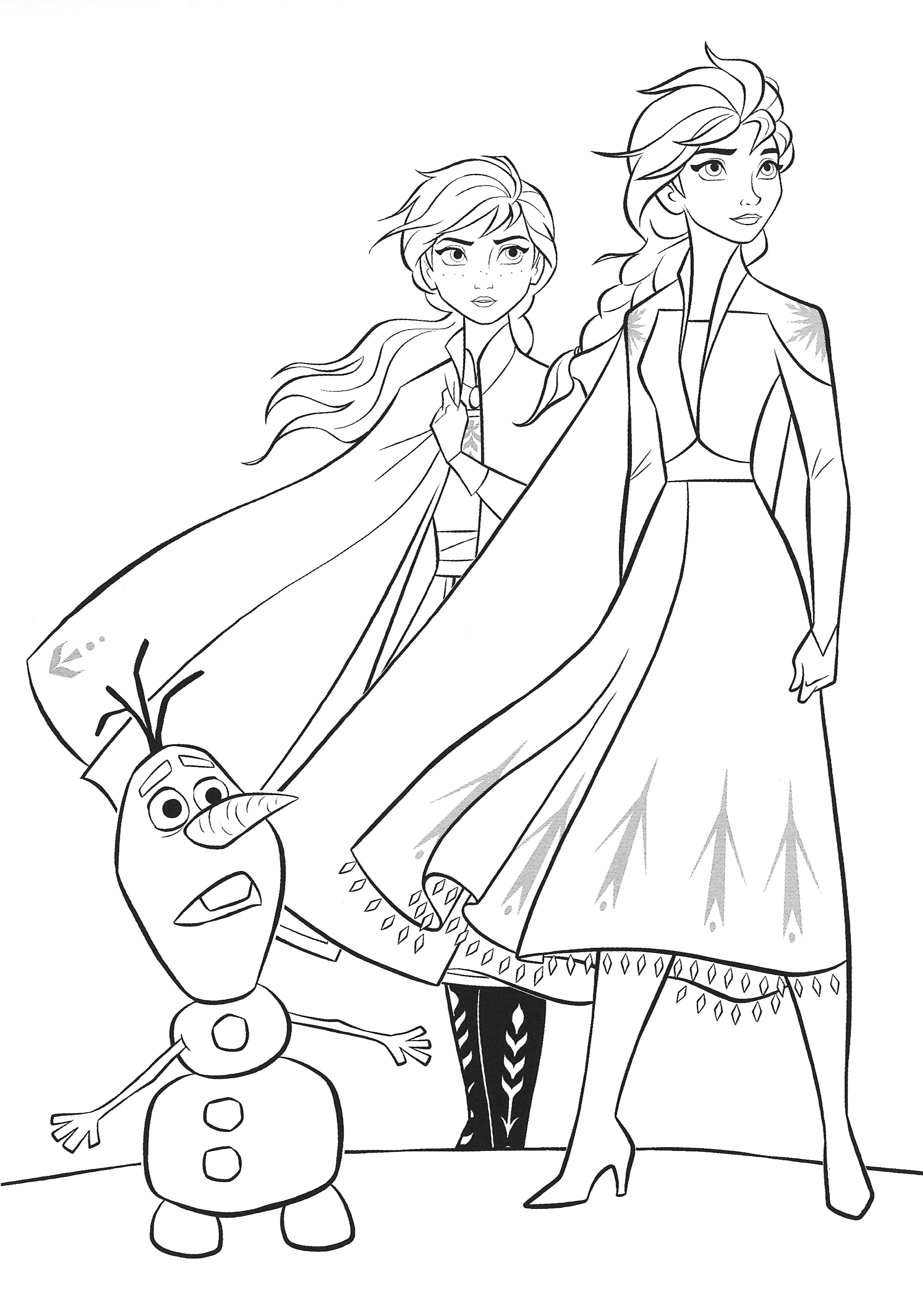 Frozen elsa and anna coloring pages