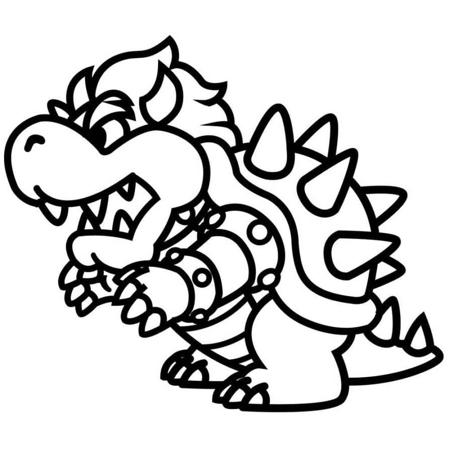 Bowser coloring pages by coloringpageswk on