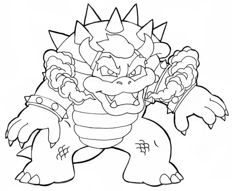 Bowser coloring pages by coloringpageswk on