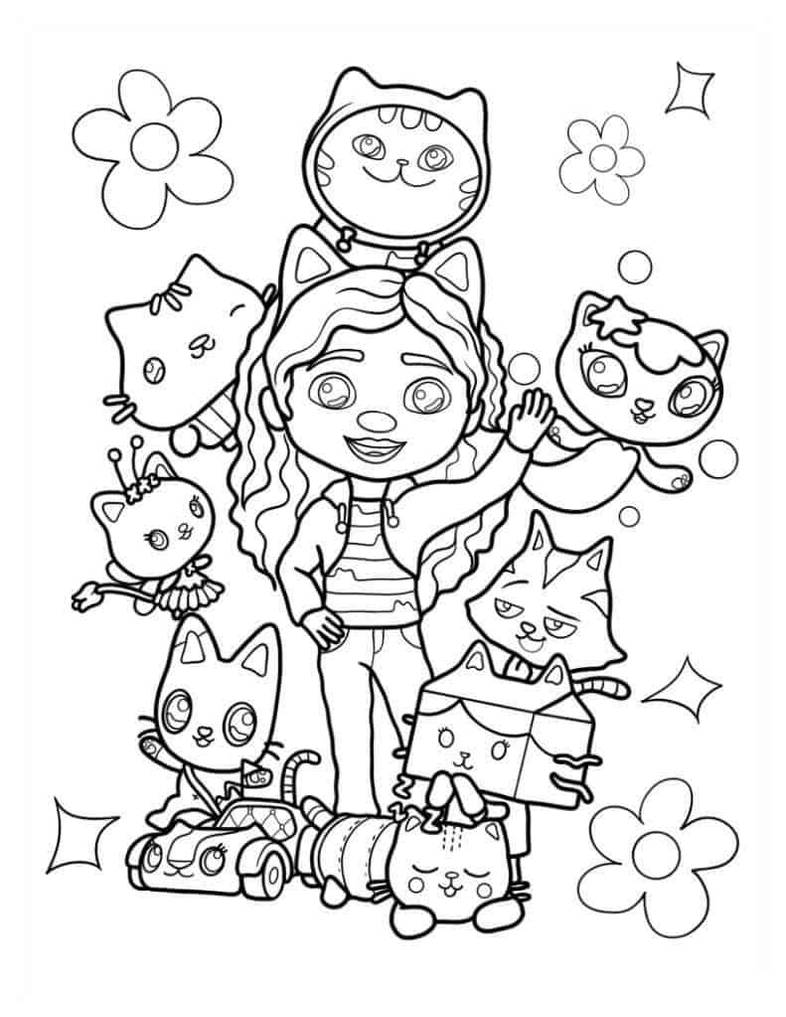 Gabbys dollhouse coloring pages by coloringpageswk on