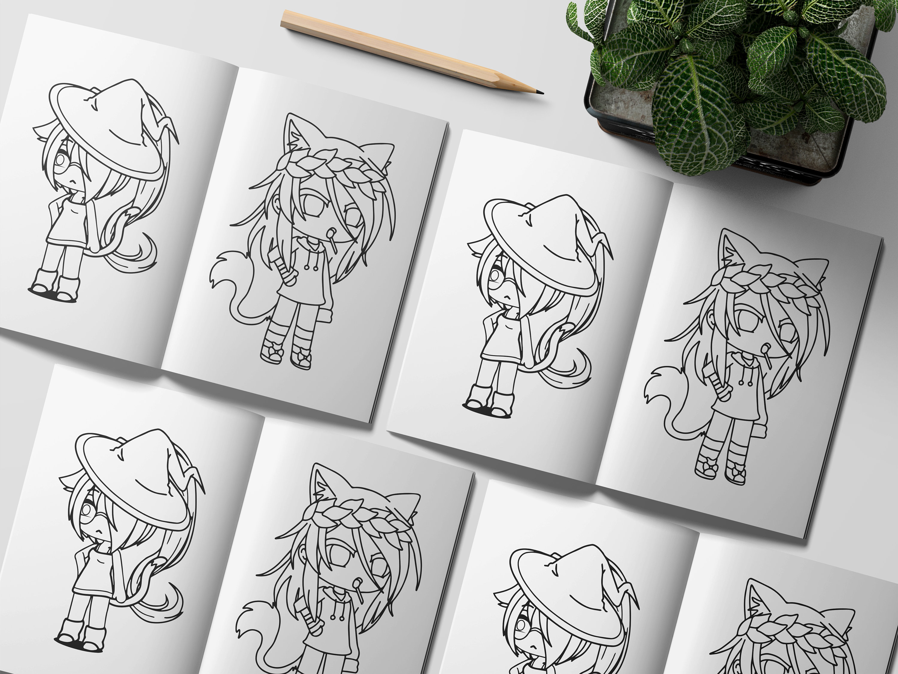 Gacha life coloring book pages coloring pages printable download now