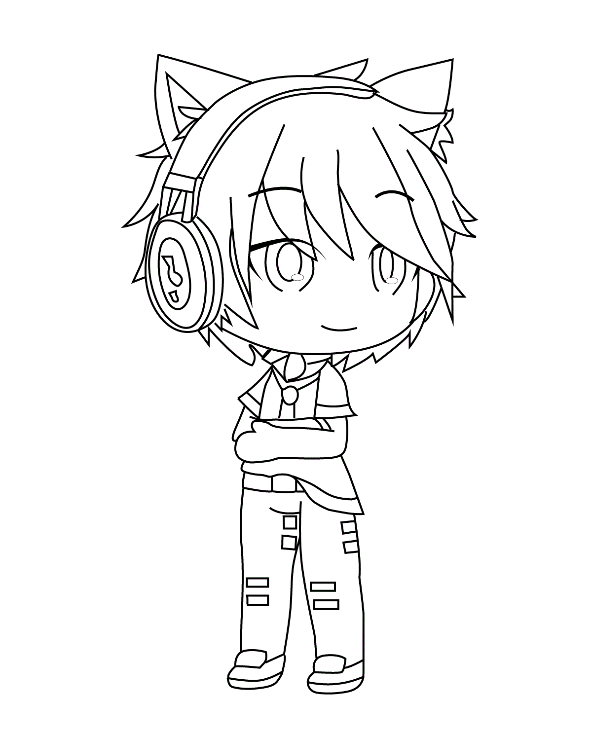 Gacha life coloring pages printable for free download