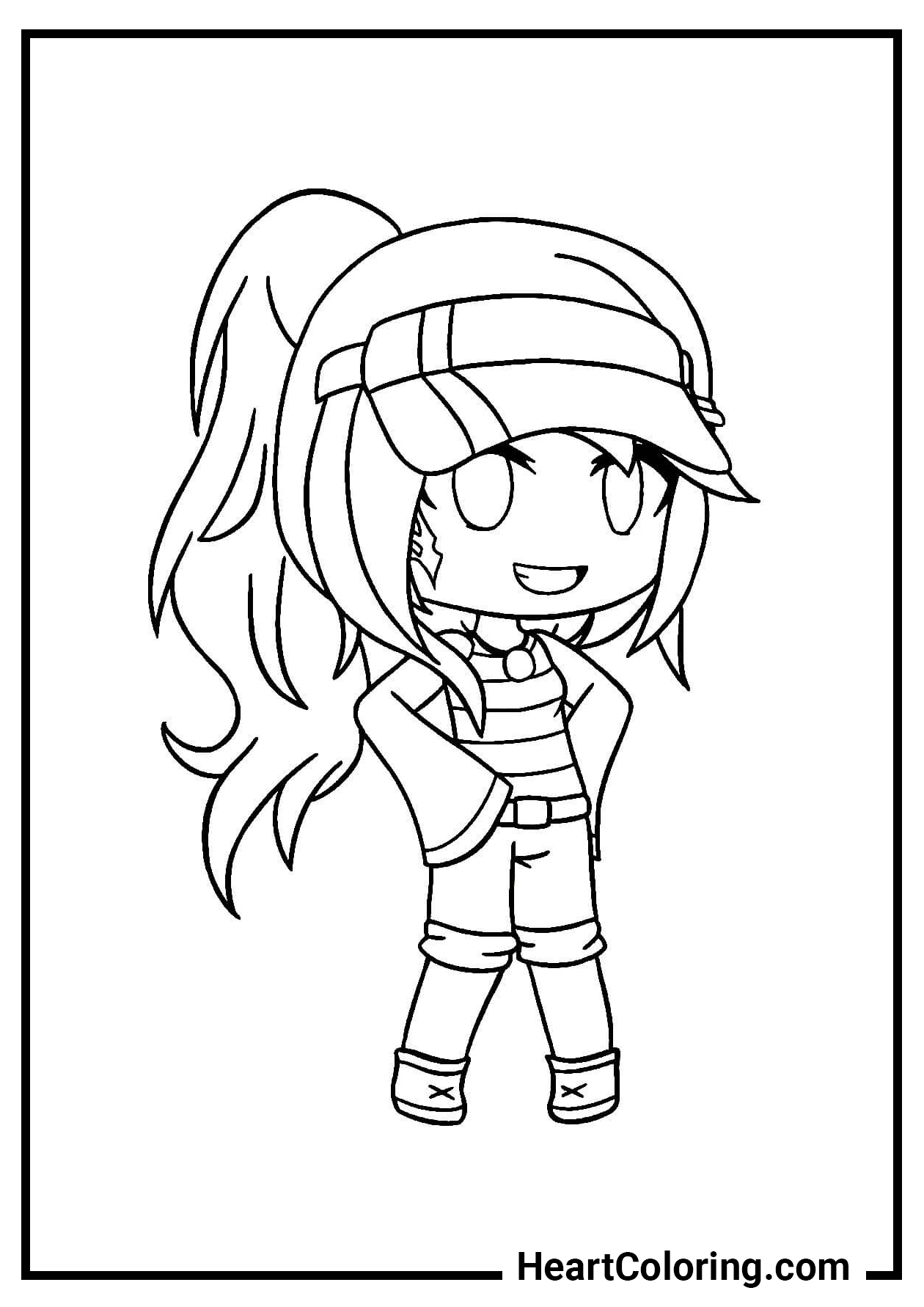 Gacha life free printable coloring pages for kids