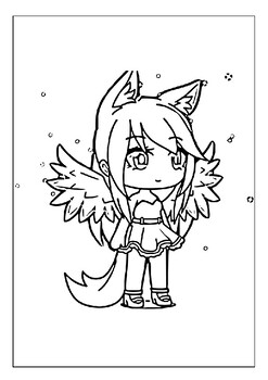 Printable gacha life coloring sheets elevate playtime with unique characters