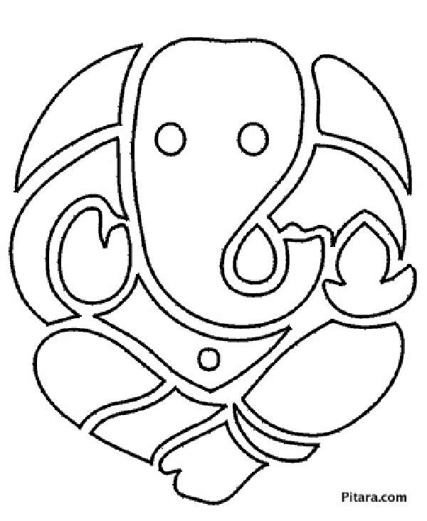 Lord ganesha coloring pages for kids kids network