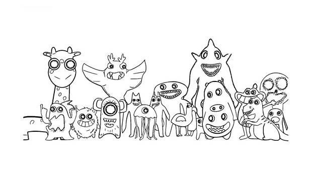 Garten of banban coloring pages