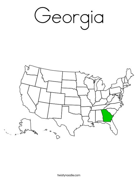 Georgia coloring page