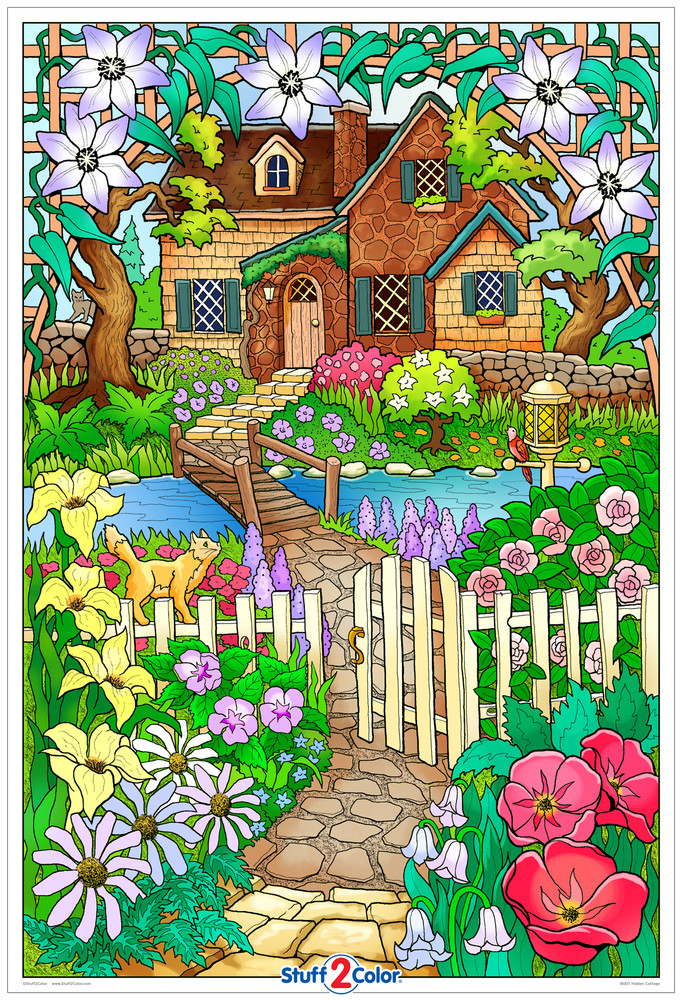 Giant coloring posters