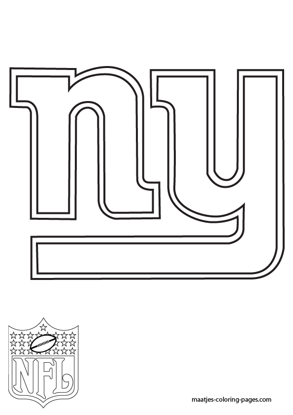 New york giants coloring pages