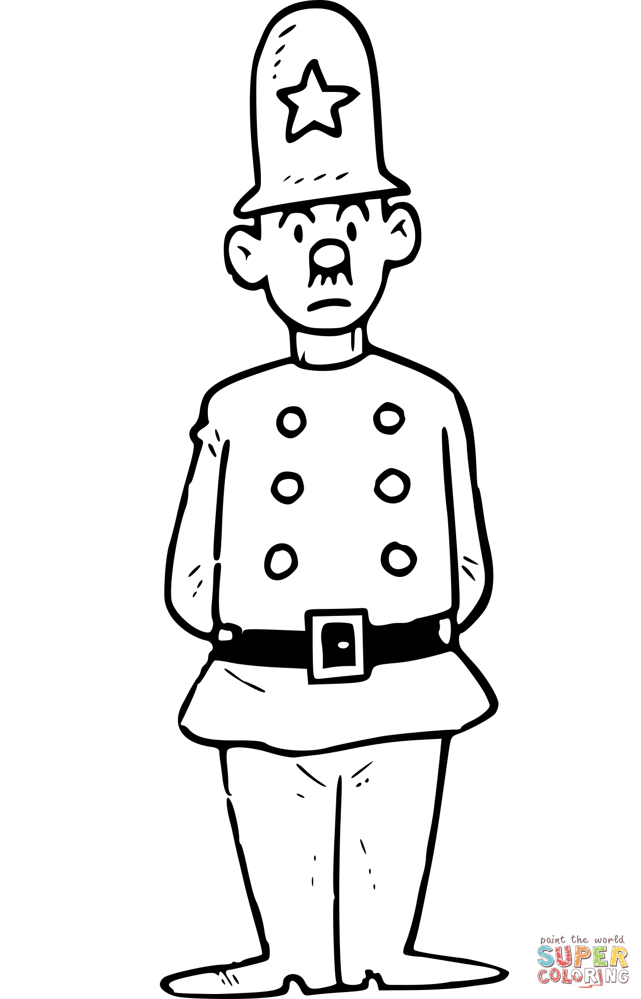 Vintage ic police man coloring page free printable coloring pages
