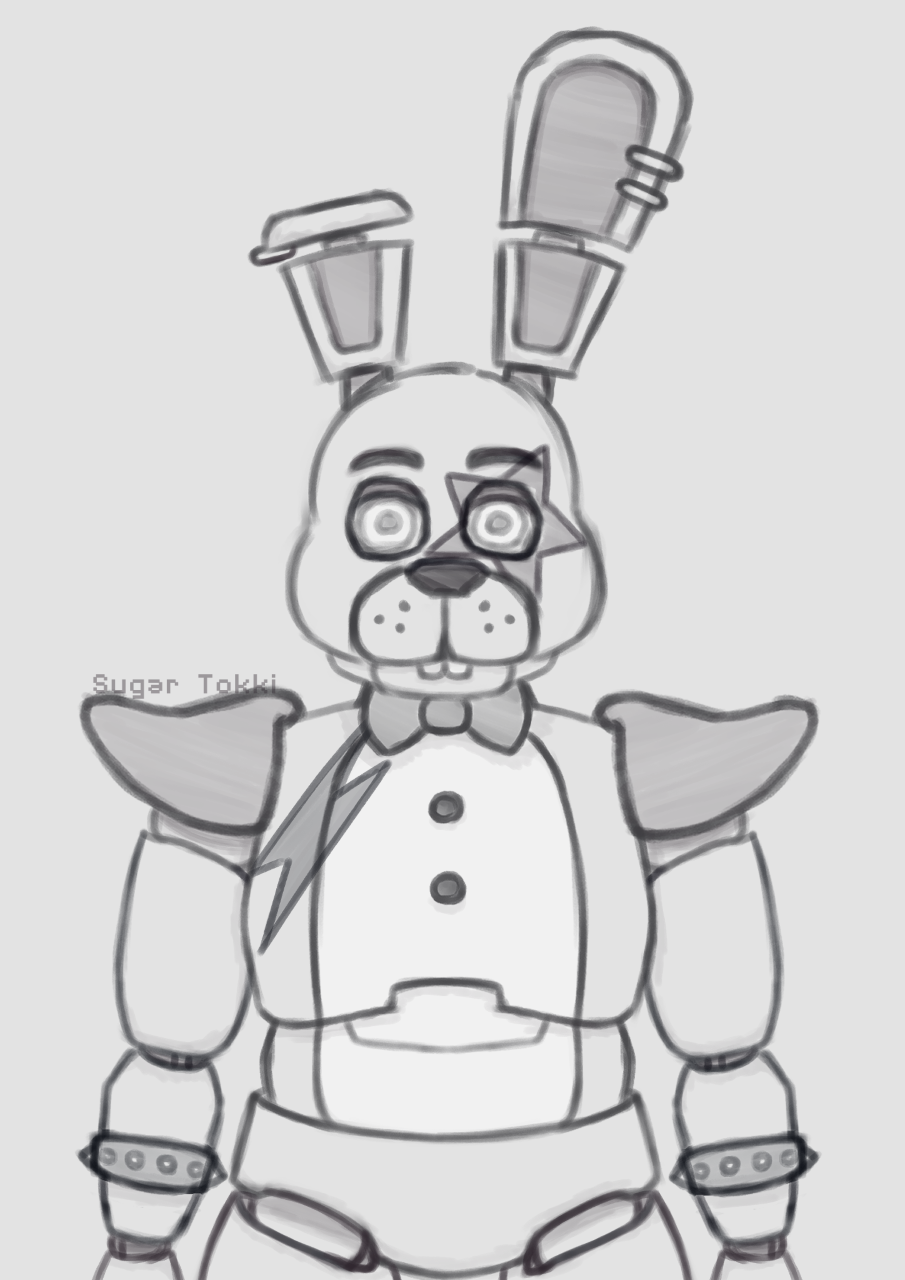 My superstar â glamrock bonnie rfivenightsatfreddys