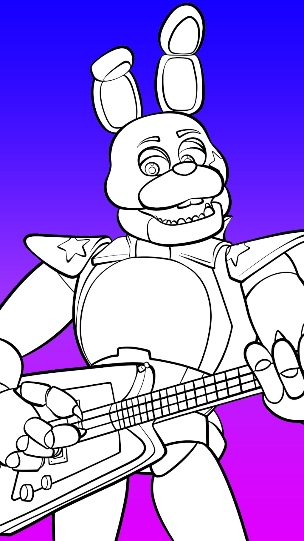 How to draw glamrock bonnie for android