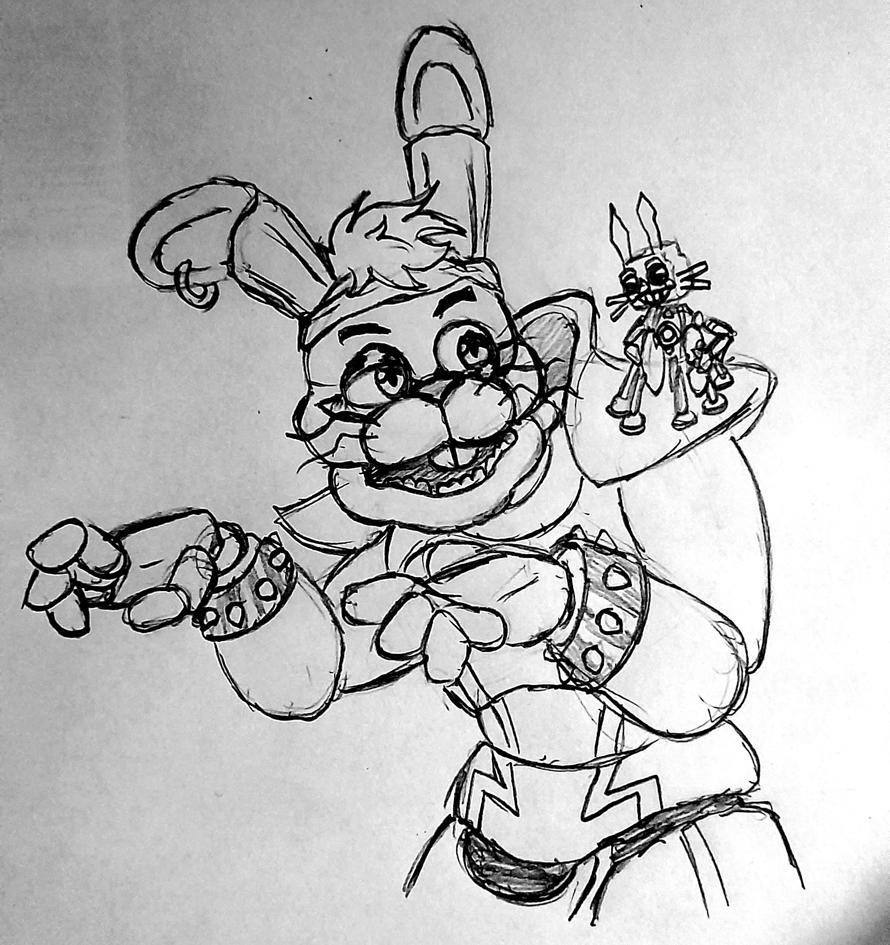 Daveon on x seven foot frame rats along his back glamrock bonnie ruin redraw from mclay s animation from a while ago fnaf fnafruindlc fnafruin ruin ruindlc fnafsecuritybreach fnaffanart httpstcoyneaxhib x