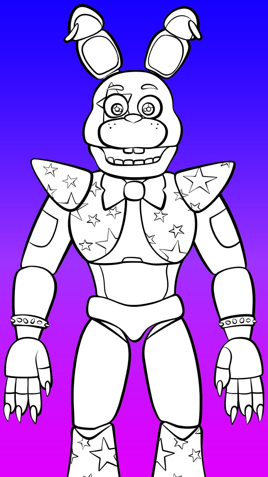 How to draw glamrock bonnie for android