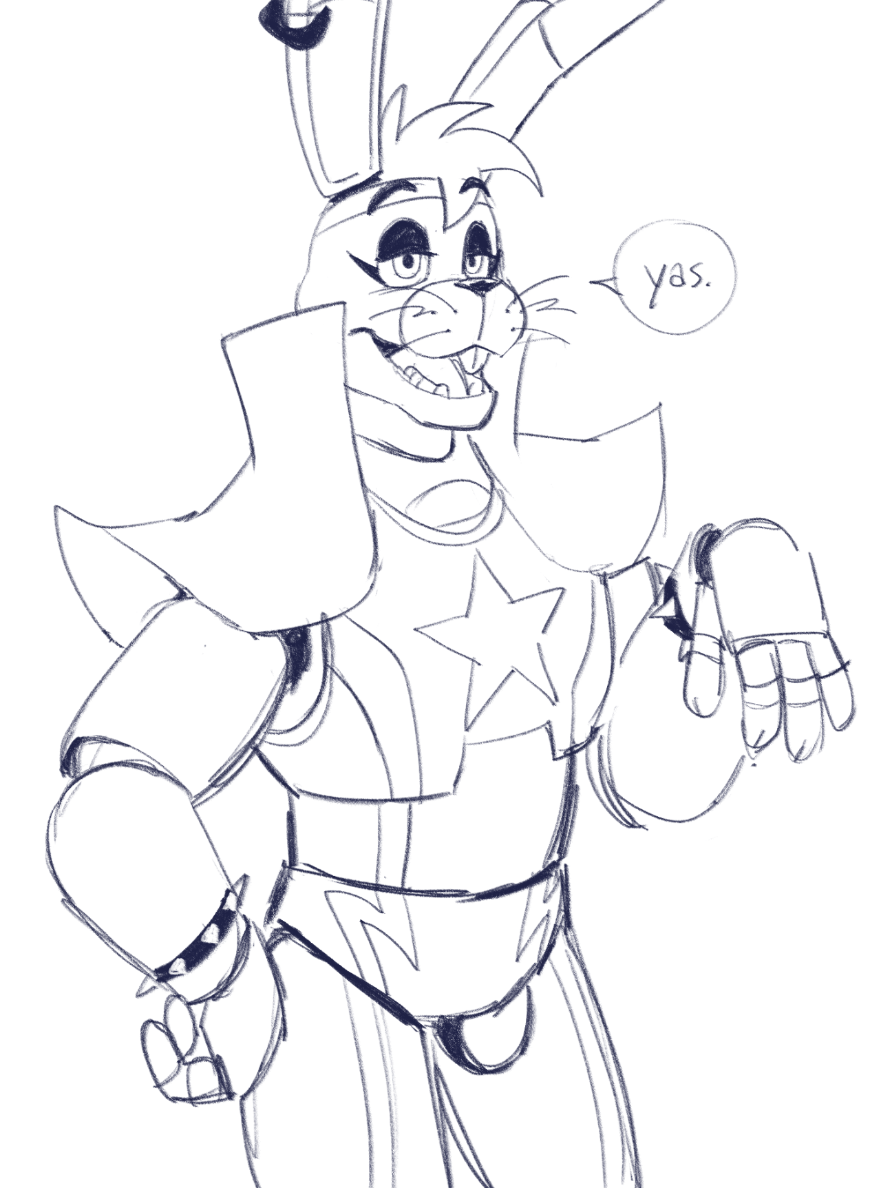 Forever ever â it was about time i drew glam bonnie in the fnaf