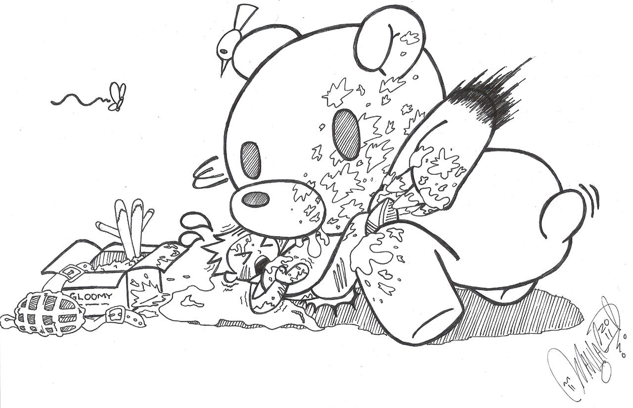 Gloomy bear hug