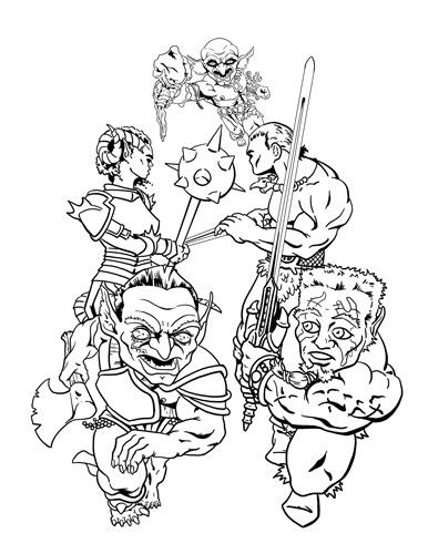 Fantasy coloring book p by battlereaper on