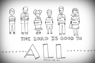 Free printable the lord is good to all coloring page