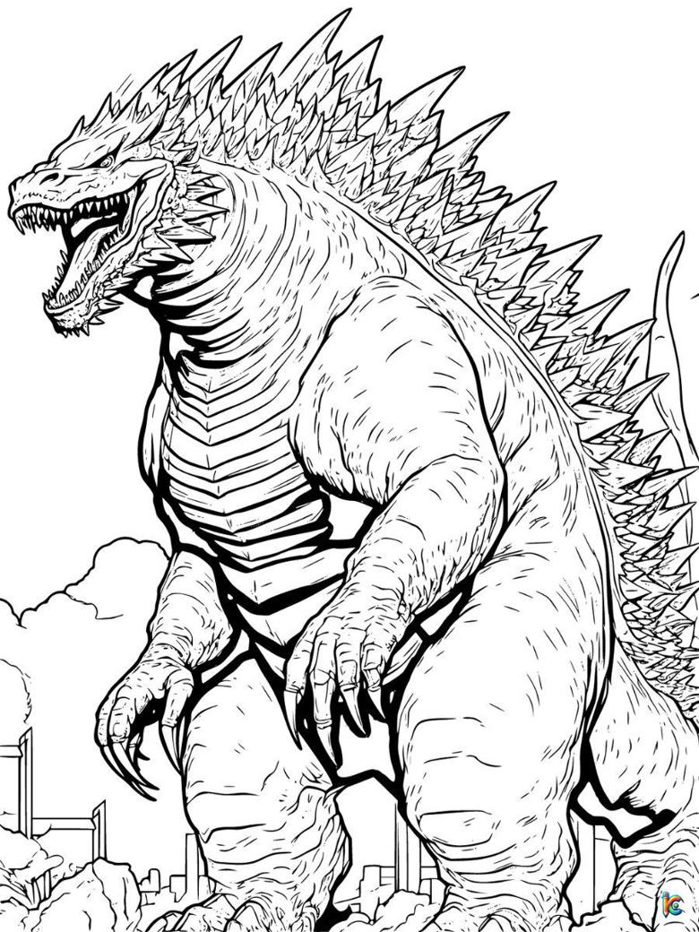Explore godzilla coloring pages printable free collection