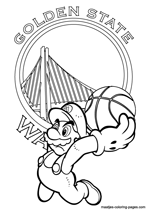 Golden state warriors nba coloring pages