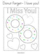 Miss you coloring pages