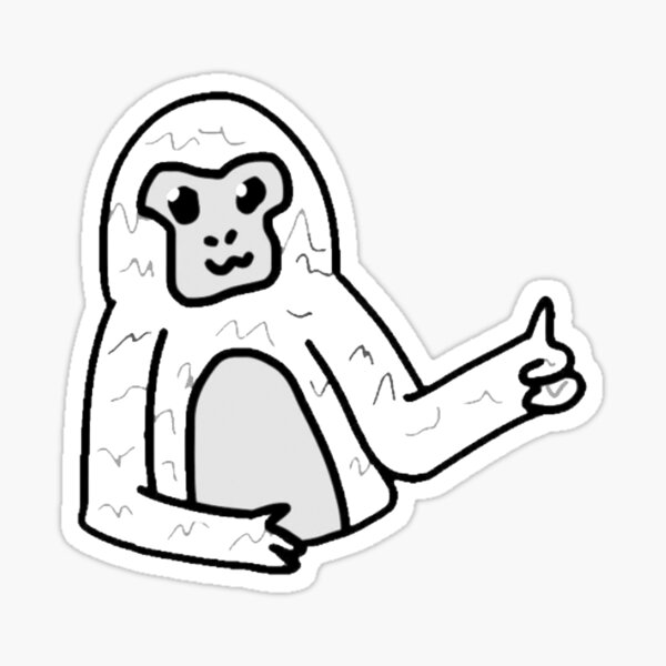 Gorilla tag pfp maker logo sticker for sale by brian