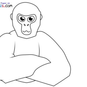 Gorilla tag coloring pages printable for free download