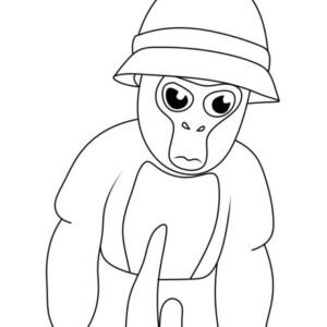 Gorilla tag coloring pages printable for free download