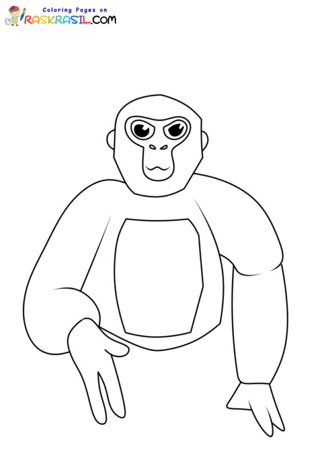 Gorilla tag coloring pages
