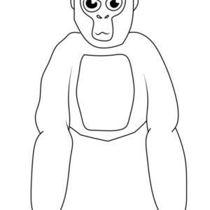 Gorilla tag coloring pages printable for free download