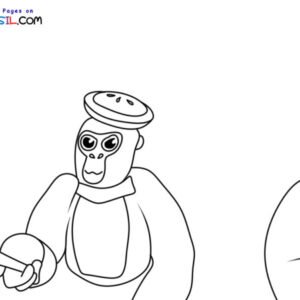 Gorilla tag coloring pages printable for free download