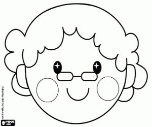 The face of grandmas little red riding hood coloring page printable game abuelos para colorear abuelita de caperucita roja dibujos de abuelitas