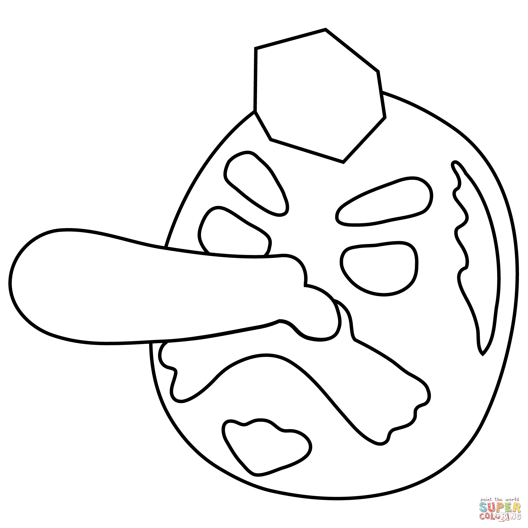 Goblin emoji coloring page free printable coloring pages