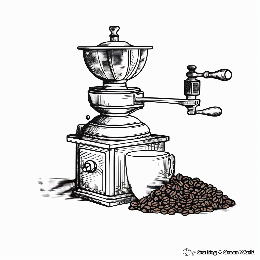 Coffee coloring pages